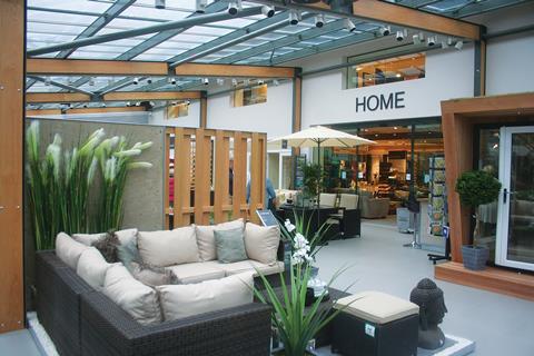 The store features a winning mix of indoors and outdoors areas, while garden and home roomsets encourage multi-purchases